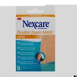 3M Nexcare Flexible Foam Maxi Activ 50x101mm 5 Stück