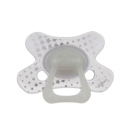 Difrax Nuggi Natural 20+m Night silicone
