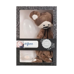 Difrax Geschenkset Kuscheltier Nuggi Nuggibox 3 Stück