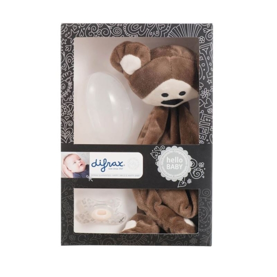 Difrax Geschenkset Kuscheltier Nuggi Nuggibox 3 Stück buy online