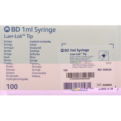 BD Plastipak Spritze 1ml Ll Zentrisch 0.01ml 100 Stück