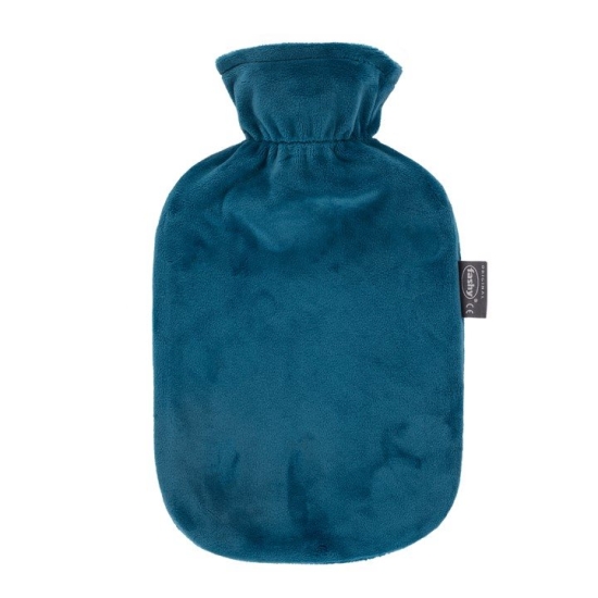 Fashy hot water bottle 2L fleece cover Petrol Therm buy online