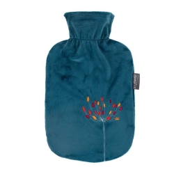 Fashy hot water bottle 2L fleece cover Pet flower Th