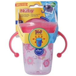 Nuby Trinkta 360? Wonder Cup Tritan 240ml Pink