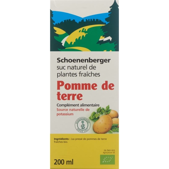 Schönenberger Potato Fresh Plant Juice Organic 200ml buy online