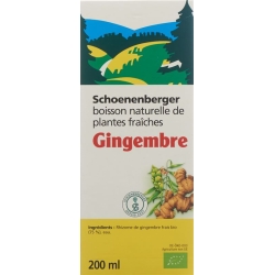 Schönenberger Ginger Fresh Plant Juice Organic 200ml