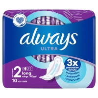 Always Ultra Binde Long with wings 10 pieces
