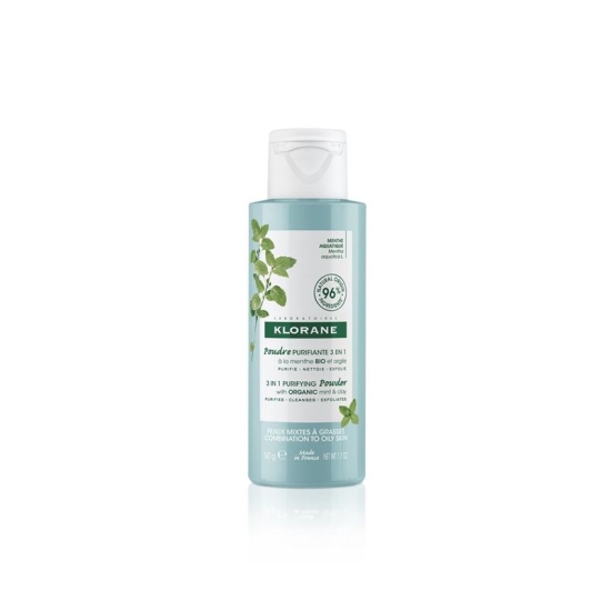 Klorane Water Mint Organic 3-in-1 Cleansing Powder 50ml buy online