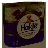 Hakle Toilettenpapier Verwöhnende Sauberkeit 4 Stück