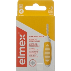 Elmex Interdental Brushes 0.7mm Yellow 6 pieces