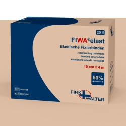 Fiwa Elastisch Fixierbinden 10cmx4m Rolle 20 Stück