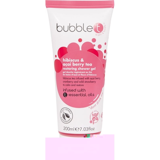 Bubble T Hibiscus&acai Berry Tea Sho Gel 200ml buy online