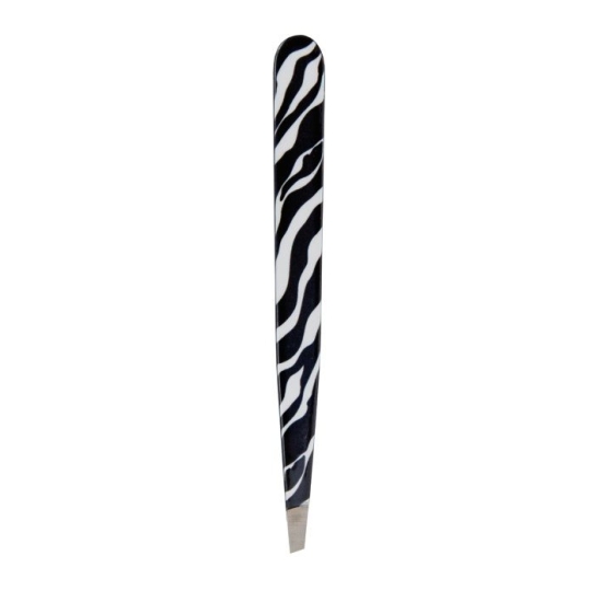 Hausmann tweezers diagonal zebra buy online