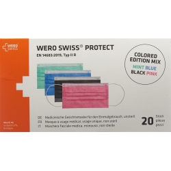 Wero Swiss Protect Maske Typ Iir Farbig Mix 20 Stück