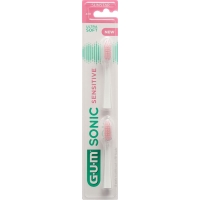 Gum Sonic Sensitive Ersatzköpfe Weiss 2 Stück
