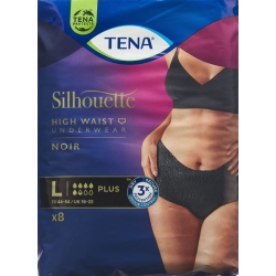 Tena Silhouette Plus L Schwarz 8 Stück