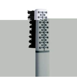 Piuma Toothbrush White Antibacterial Med