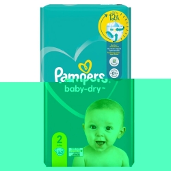 Pampers Baby Dry Grösse 2 4-8kg Mini Sparpack 62 Stück