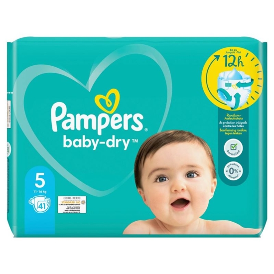 Pampers Baby Dry Grösse 5 11-16kg Jun Sparpack 41 Stück buy online