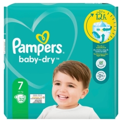 Pampers Baby Dry Grösse 7 15+kg Ex Lar Spar Neu 32 Stück