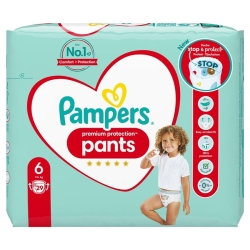 Pampers Prem Prot Pan Grösse 6 15+kg Ex Lar Spar 29 Stück
