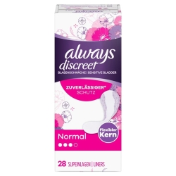 Always Discreet Incontinence panty liner normal 28 pieces