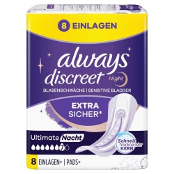 Always Discreet Incontinence Ultimate Night 8 pieces