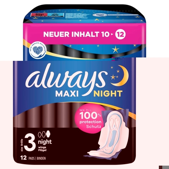 Always Maxi Bandage Night with Wings 12 Pieces buy online