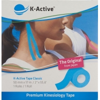 K-active Kinesio Tape 5cmx17m Blau Wasserabweisend