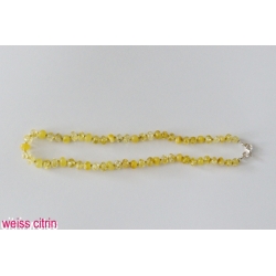 Amberstyle Bernstein 32cm Weiss Citri Karabinerver