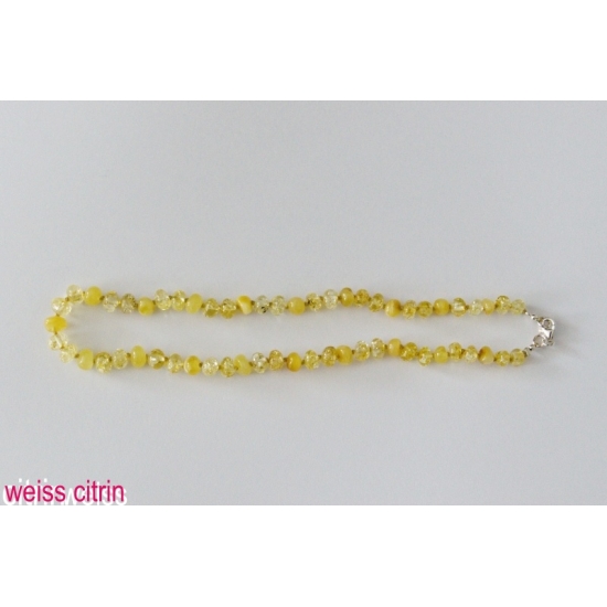 Amberstyle Bernstein 32cm Weiss Citri Karabinerver buy online