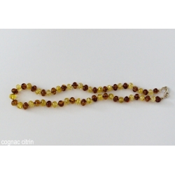Amberstyle Bernstein 32cm Cogn Citrin Karabinerver