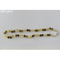 Amberstyle Bernstein 32cm Citrin Grün Magnetversc