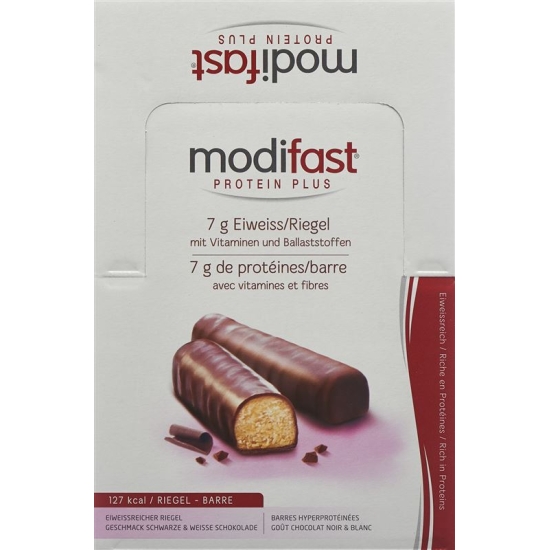Modifast Snack Riegel schwarze & weisse Schokolade 24x 31g buy online
