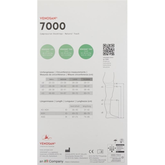 Venosan 7002 A-d Kkl2 S Kurz Gesch Beige 1 Paar buy online