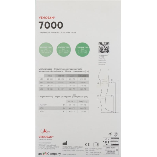 Venosan 7002 A-d Kkl2 L Lang Gesch Black 1 pair buy online