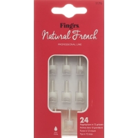 Fingrs Nagelspitzen Natural French 24 Stück