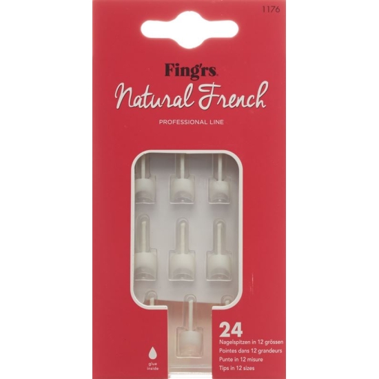 Fingrs Nagelspitzen Natural French 24 Stück buy online