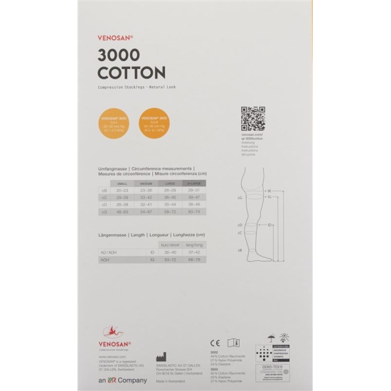 Venosan 3002 A-gh Kkl2 S Long Off Beige 1 pair buy online