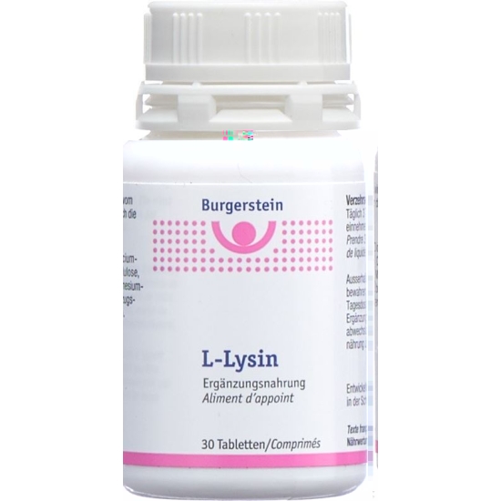 Burgerstein L-Lysine 30 tablets buy online