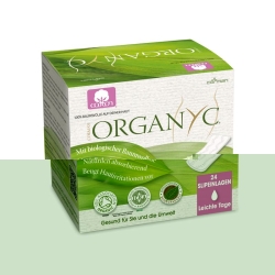 Organyc Slipeinlagen Gefaltet Light Flow 24 Stück