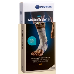 MalleoTrain S Aktivbandage Sprunggelenk Grösse 3 Rechts Titan