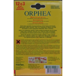 Orphea Mottenschutzblätter 12+3stk Aktion