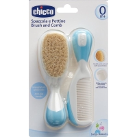 Chicco Kamm und Bürste Naturborsten Light 0m+