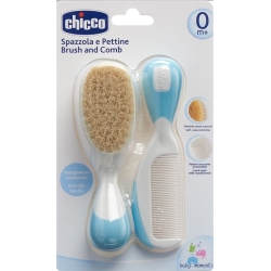 Chicco Kamm und Bürste Naturborsten Light 0m+
