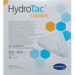 Hydrotac Comfort Wundverband 12.5x12.5cm Steril 10 Stück