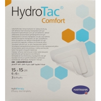 Hydrotac Comfort Wundverband 15x15cm Steril 3 Stück