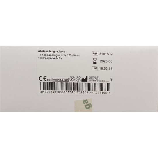 Applimed Holzspatel 19x150mm Steril 100 Stück buy online