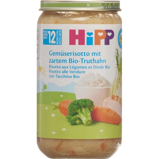 Hipp Gemüserisotto mit Zartem Truthahn Glas 250g buy online