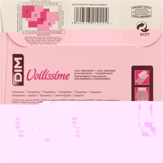Dim Voilissime Strumpfh Transparent T1 Schwarz 1 Paar buy online